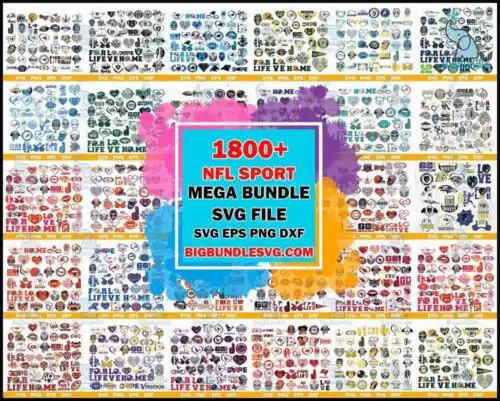 1800+ Mega NFL Bundle Svg, Nfl Logo Svg, Nfl Team Svg, Sport Svg, All Nfl Teams