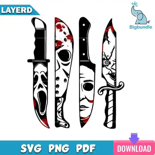 Horror Moives Knives Svg, Halloween Svg, SG31072371