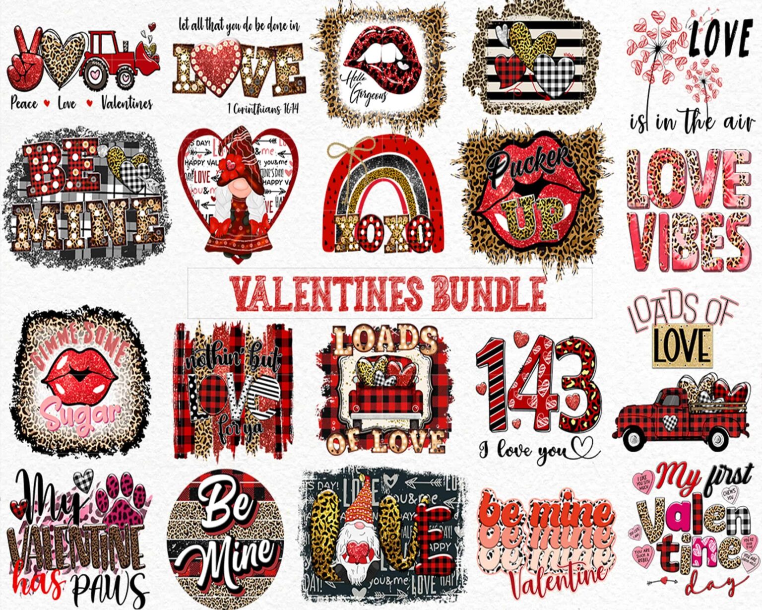 Valentine's Day Sublimation, Valentines Day Sublimation Bundle ...