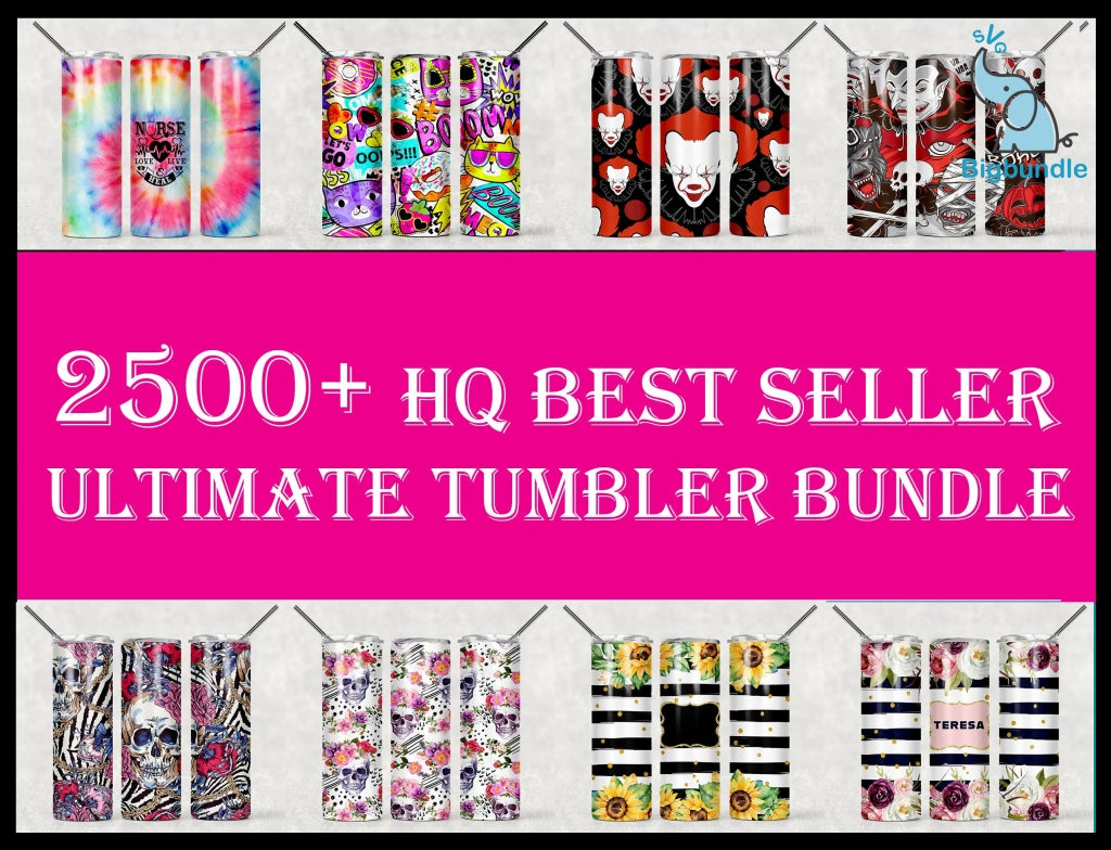2500+ Huge Tumbler Bundle, Mega Tumbler Bundle, Tumbler Bundle Design, Sublimation Tumbler bundle, 20oz skinny Tumbler Bundle
