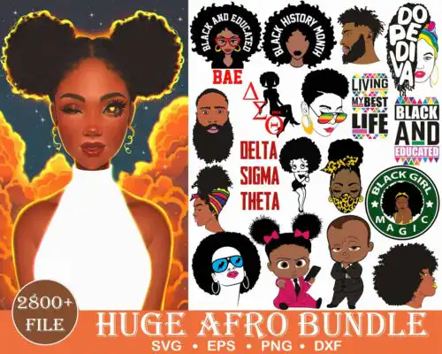 2800+Huge Afro Mega Bundle Svg, Afro Man, Afro Women Svg, Afro Kids Svg, High quality, Instant download