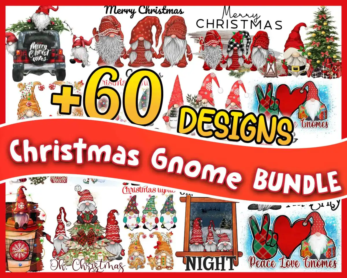 Version 2 - 60+ Christmas Gnome Png, Christmas 2022 Png, Merry Christmas Png, Gnomes Design, Christmas Sublimation CRM29112209