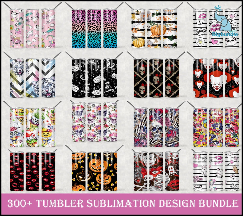 300+ Huge Tumbler Bundle, Mega Tumbler Bundle, Tumbler Bundle Design, Sublimation Tumbler bundle, 20oz skinny Tumbler Bundle, Master Bundle