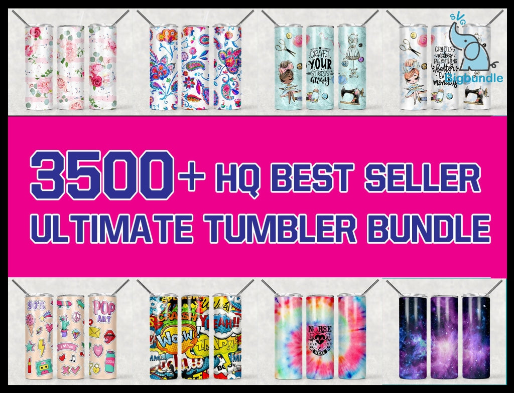 3500+ Huge Tumbler Bundle, Mega Tumbler Bundle, Tumbler Bundle Design, Sublimation Tumbler bundle, 20oz skinny Tumbler Bundle