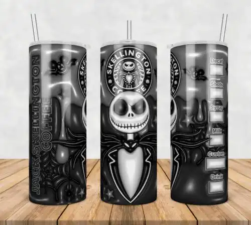 37.jpg Jack Skellington Inflated 3D Tumbler Wrap Png, SG10072337