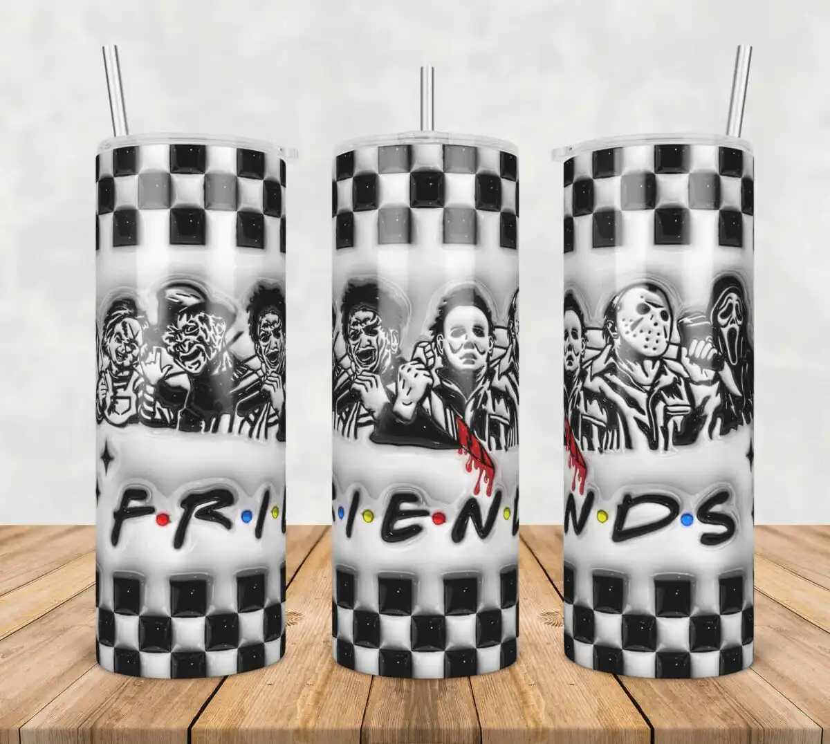 3dinflatedpufffriendshorrormoviehalloween.jpg 3D Inflated Puff Friends Horror Movie Halloween,3d inflated tumbler wrap, 20oz Skinny Tumbler png,digital dowwnload.