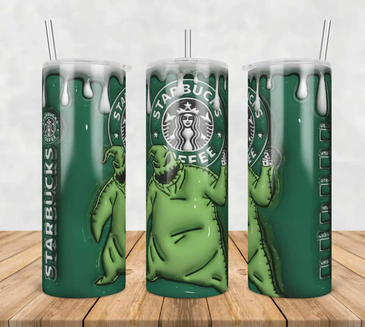 3dinflatedpuffoogiecoffeewraphall.jpg 3D Inflated Puff Oogie Coffee Wrap Hall,3d inflated tumbler wrap, 20oz Skinny Tumbler png,digital dowwnload.