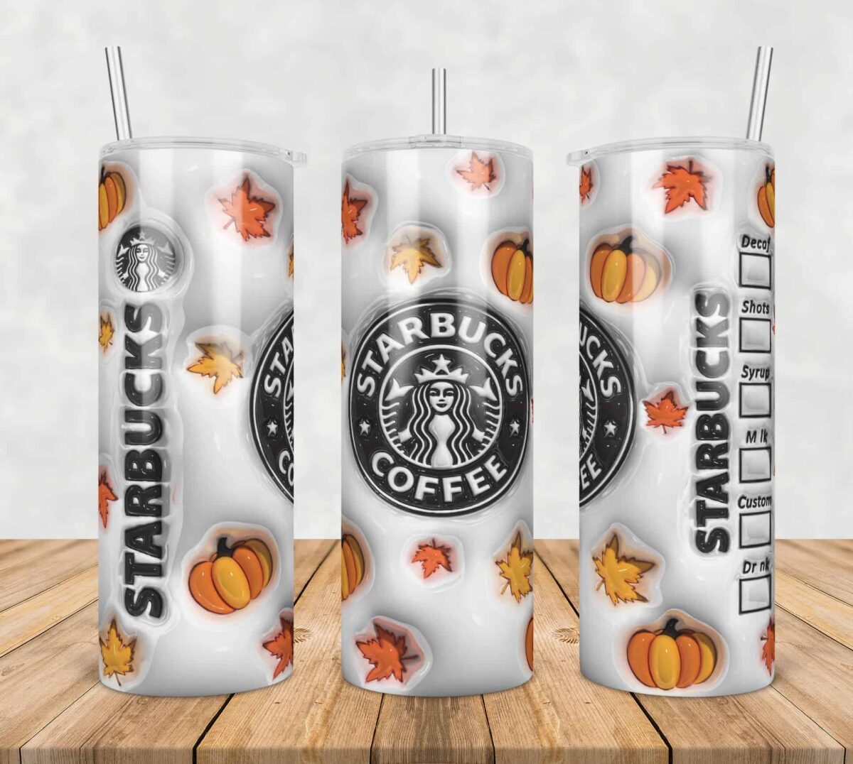 3DInflatedPuffStarbucksCoffeehalloween