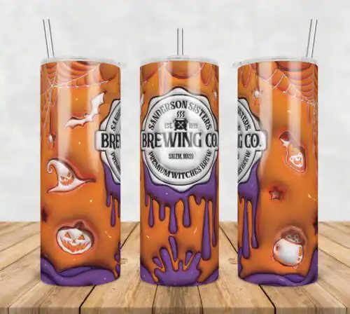3DInflatedPuffbrewingco12.jpg 3D Inflated Puff Sanderson Sister brewing co,3d inflated tumbler wrap, 20oz Skinny Tumbler png,digital dowwnload.