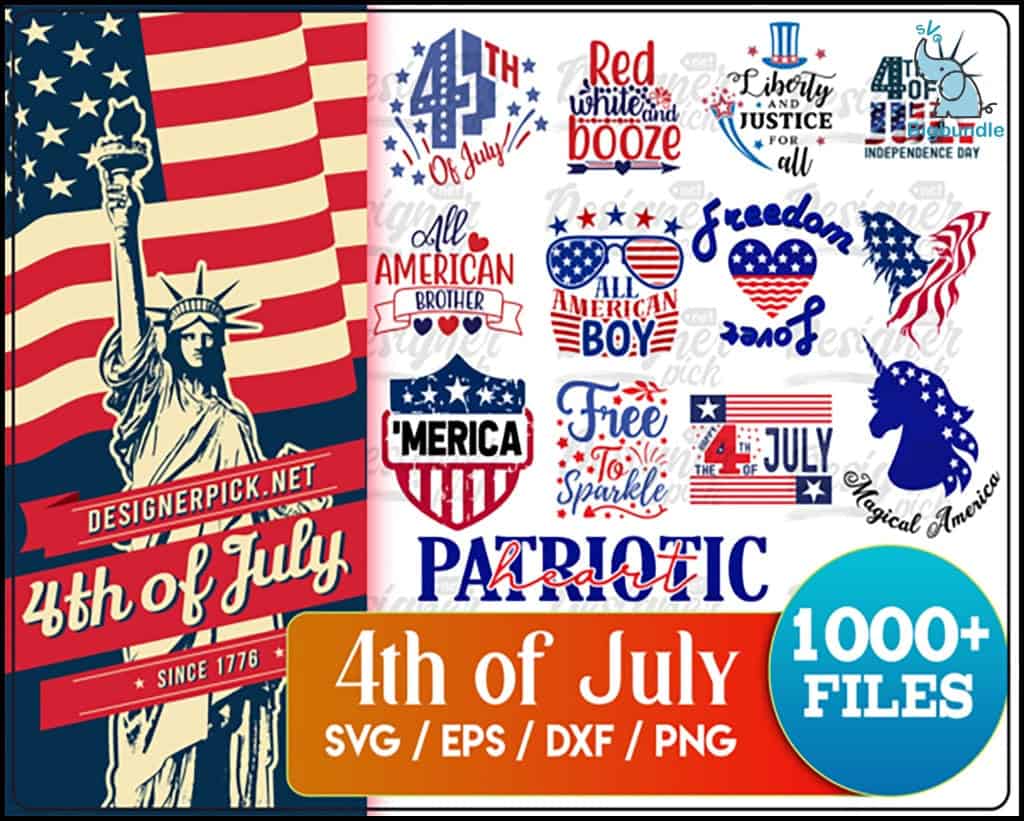 4th of july svg bundle digital download 256