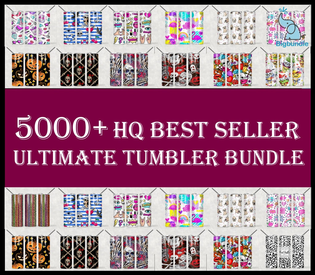 5000+ Huge Tumbler Bundle, Sublimation Tumbler bundle, 20oz skinny Tumbler Bundle
