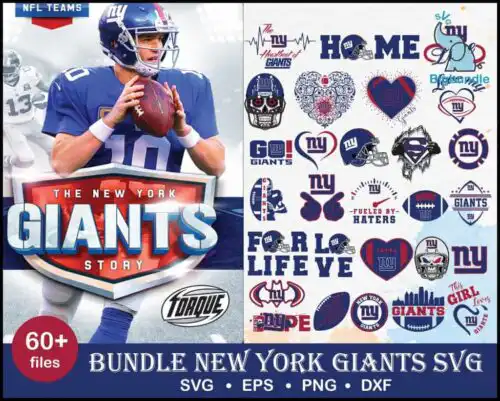 60+ New York Giants bundle svg, Giants bundle svg, Nfl svg, png, dxf, eps digital file