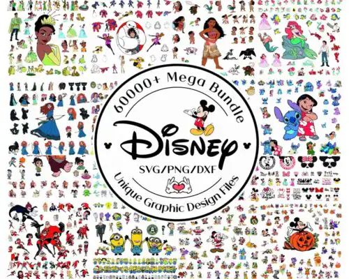 60000+ Disney mega bundle svg - Instant Download