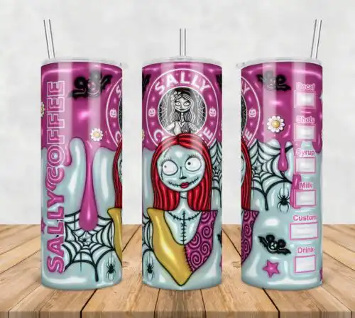 Sally Inflated 3D Tumbler Wrap Png, SG10072370