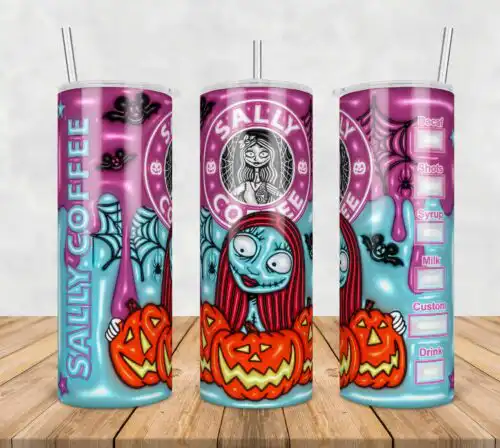 Sally Inflated 3D Tumbler Wrap Png, SG10072371