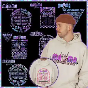 7_themotherhoodtourpngbundle.jpg Rock tour poster graphic with MAMA Tour text and skeleton hand doing rock gesture