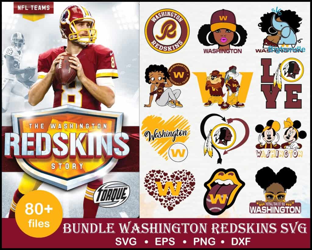 80 washington redskins bundle svg for cut png dxf eps digital file 211