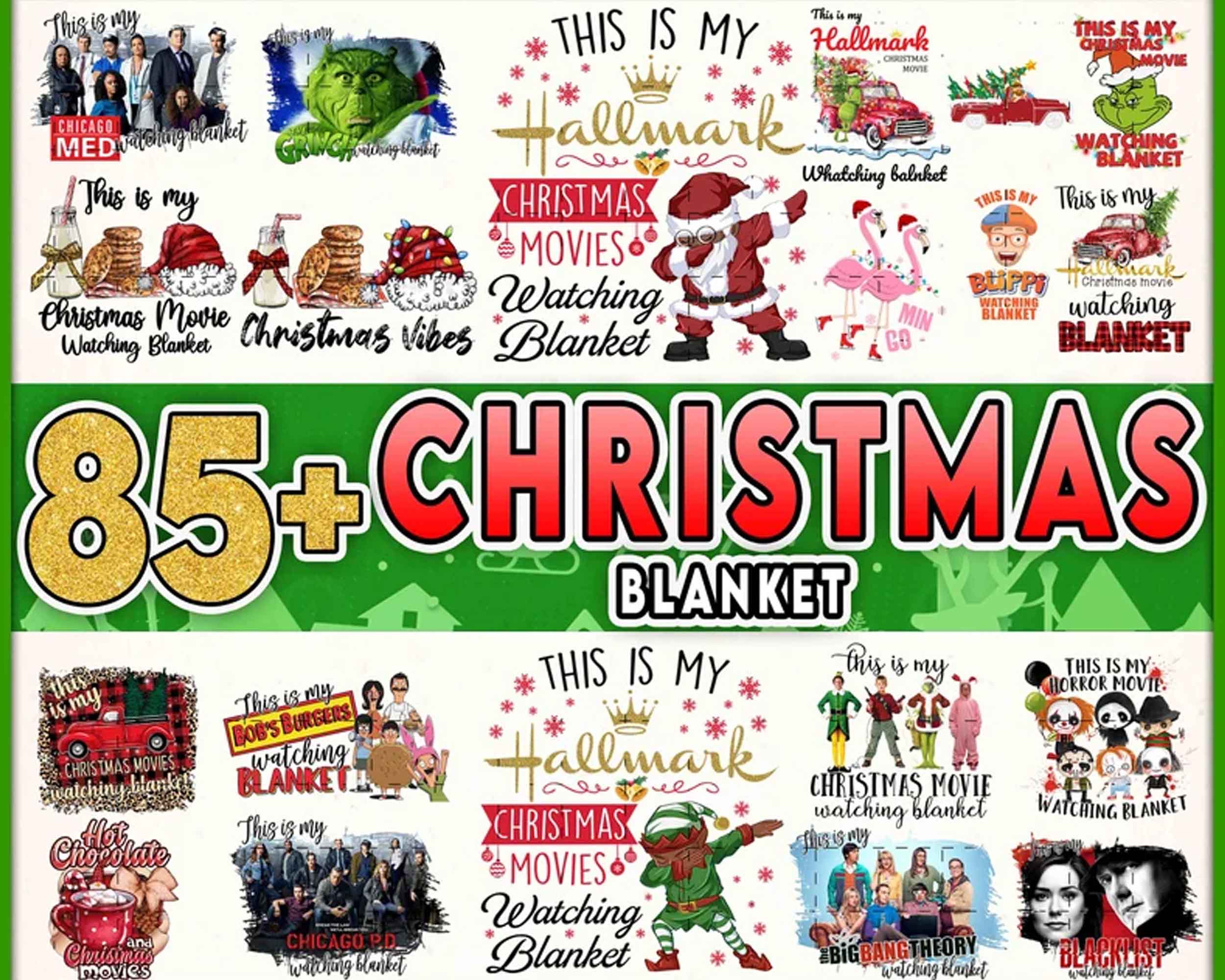 85+ Christmas Movie Watching Blanket PNG | Sublimation File | Christmas Movies PNG | Digital files CRM29112210