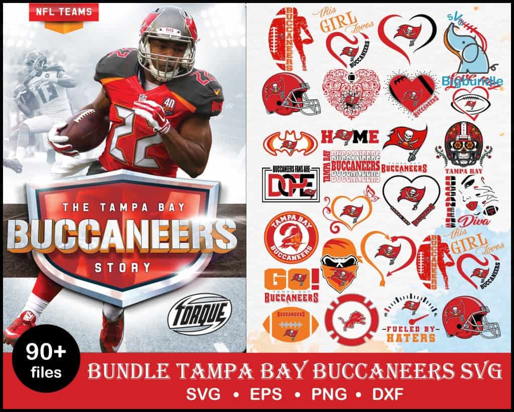 90 tampa bay buccaneers bundle svg nfl sport 338