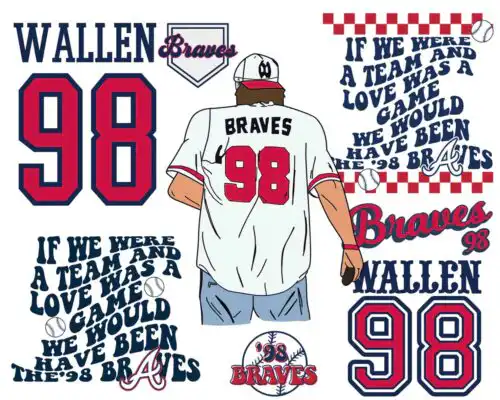 98 Braves Bundle Png, If We Were A Team Png, Braves 98 wallen Png