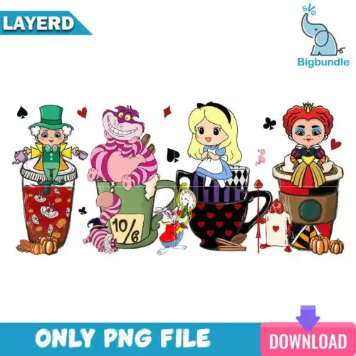 Alice in wonderland halloween, glass can png, halloween pgn, Digital download.