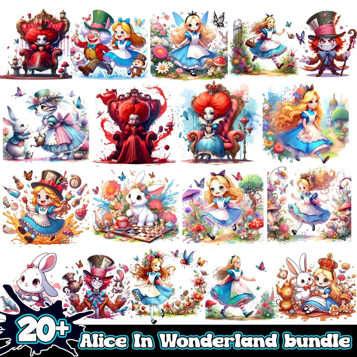 AliceInWonderlandPNG20 bundle