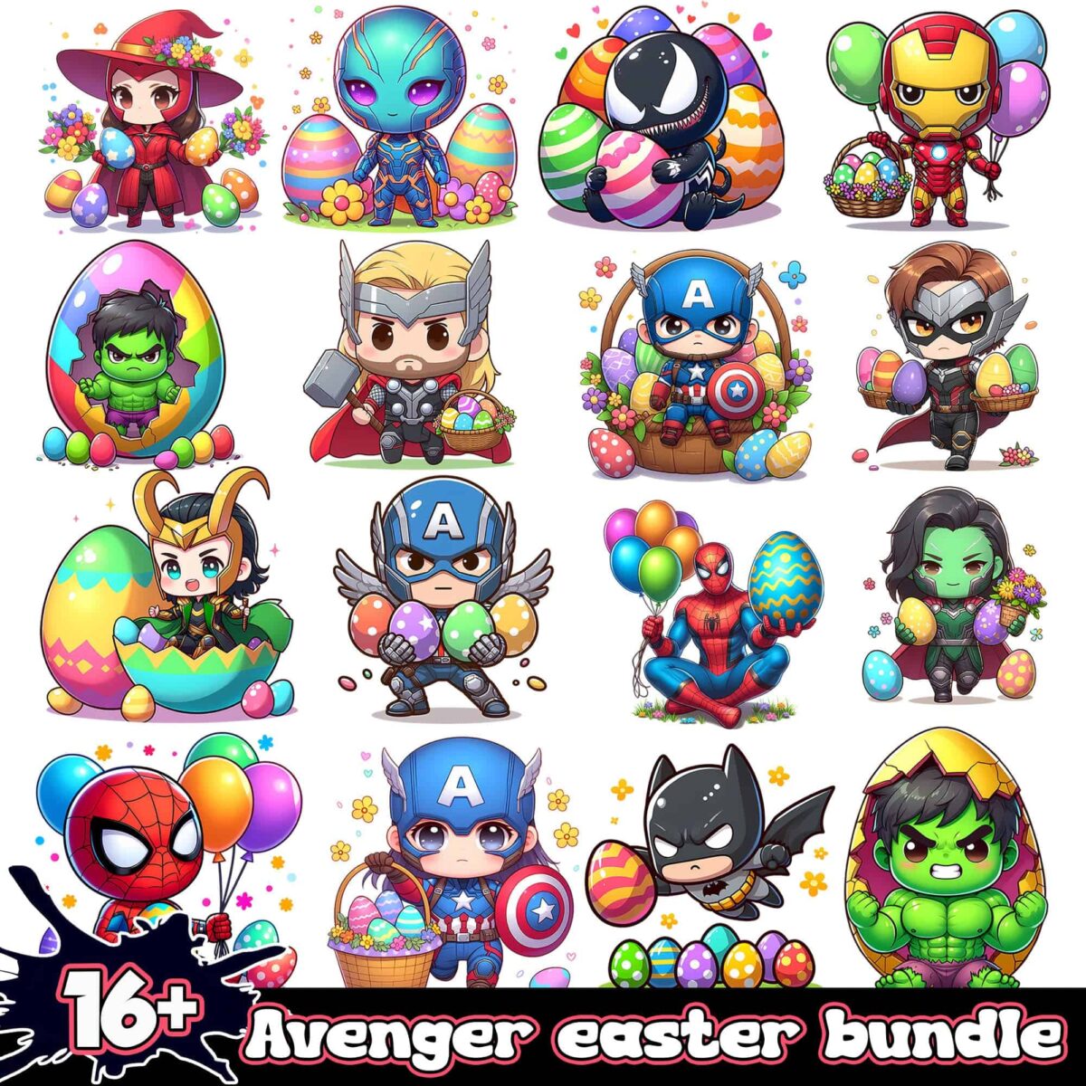 Avengereasterpngbundle