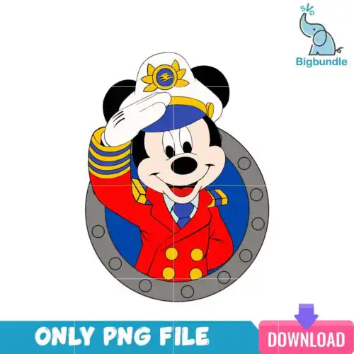 Mickey Captain At Disney Trip PNG