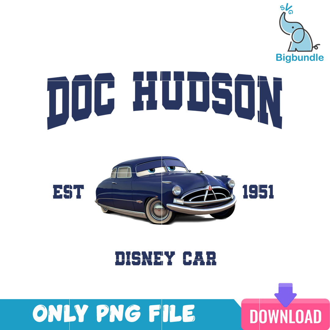 Disney Cars Doc Hudson Est 1985 PNG