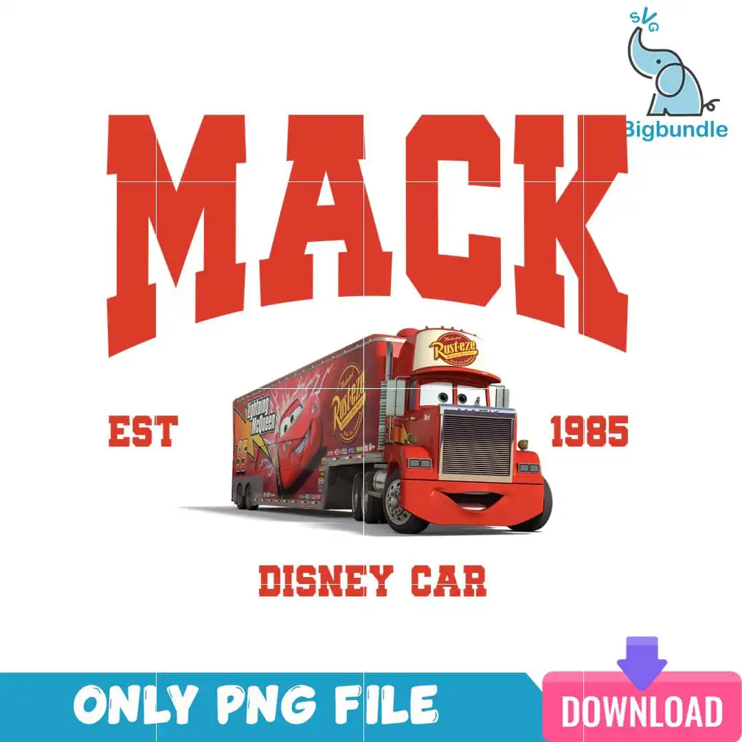 blue1801248-co-9.png Disney Cars Mack Est 1985 PNG
