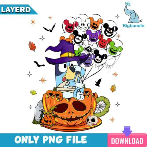 Bluey halloween, Bluey halloween png, Digital download.