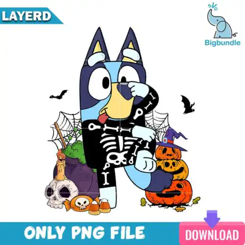 Bluey halloween, Bluey halloween png, instant download.