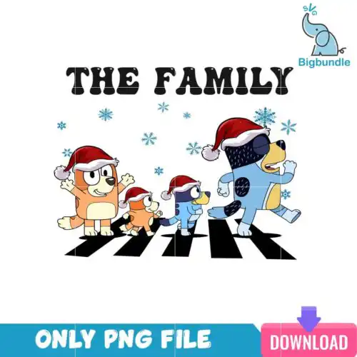 Bluey The Family Christmas PNG