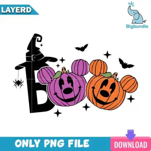 BooMickeyMousePumpkinHalloween.jpg Boo Mickey Mouse Pumpkin Halloween, halloween png, Instant download.