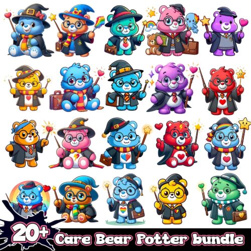 CareBearHarryPotterPNGbundle