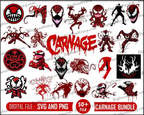 carnage svg bundle - Digital download