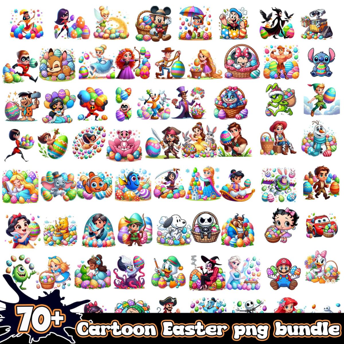 CartoonEasterPNGBUNDLE3