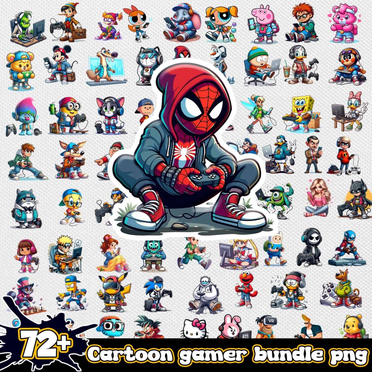 CartoonPlayergamerbundlepng