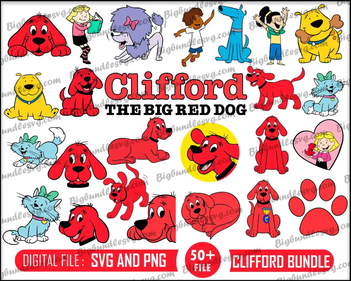 Clifford svg bundle - Digital download