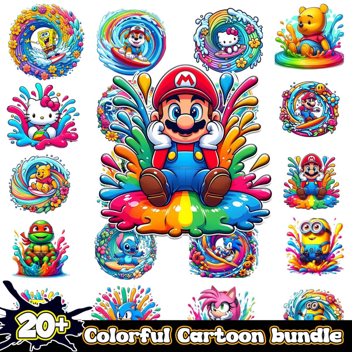 ColorfulCartoonpngbundle