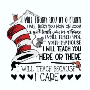 dr05012134.jpg Whimsical teacher typography design with red and white striped tall top hat and gray mouse