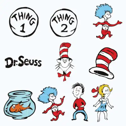 Dr seuss bundle svg, dr seuss svg, dr seuss quotes svg, png, dxf, eps digital file