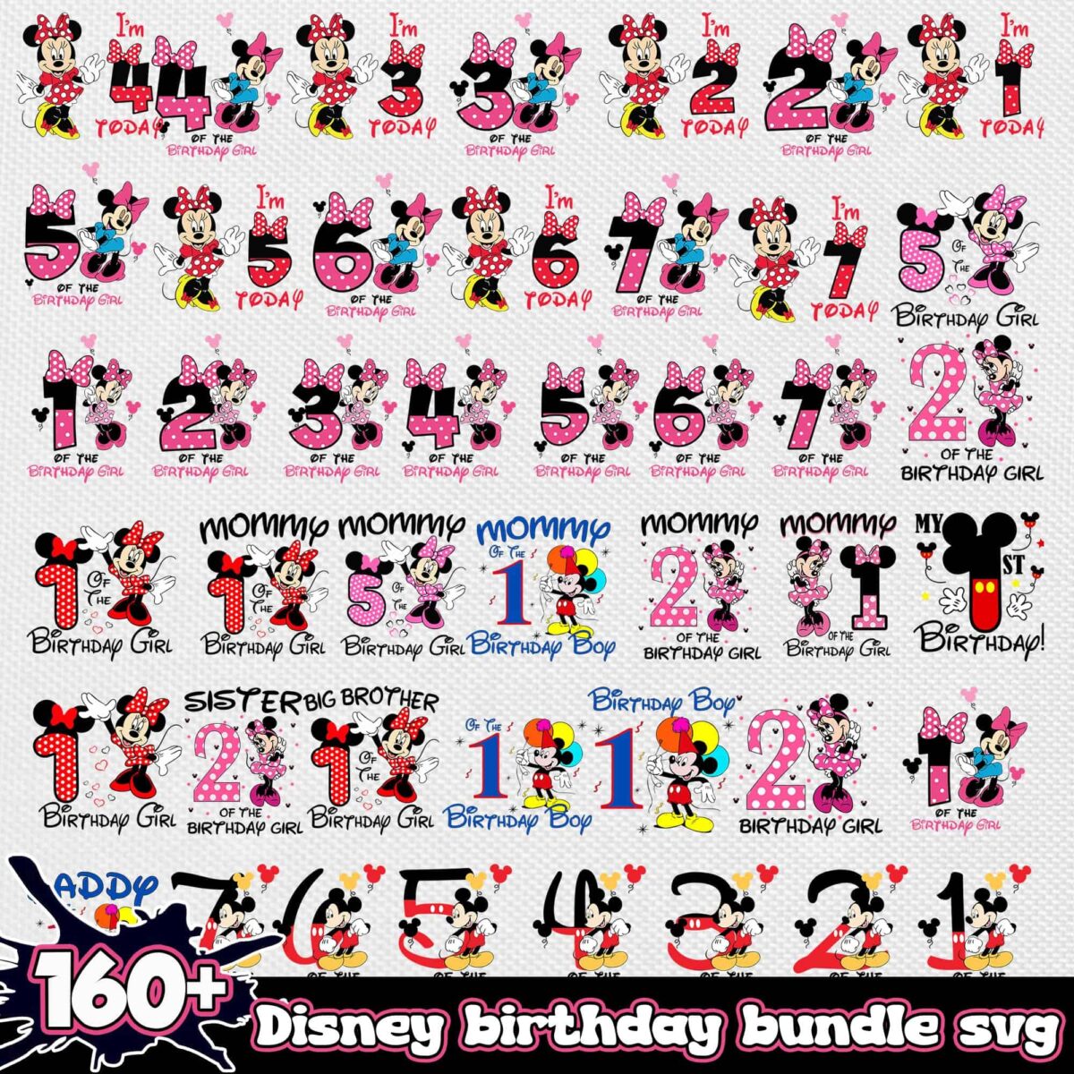 Disneybirthdaybundlesvgpngepsdxf