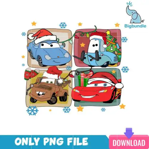 Disney Cars Christmas PNG