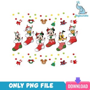Cute Disney Pink Christmas PNG