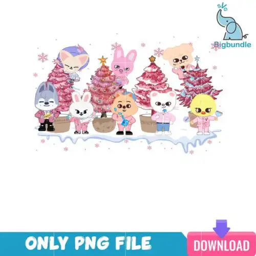 Cute Disney Pink Christmas PNG