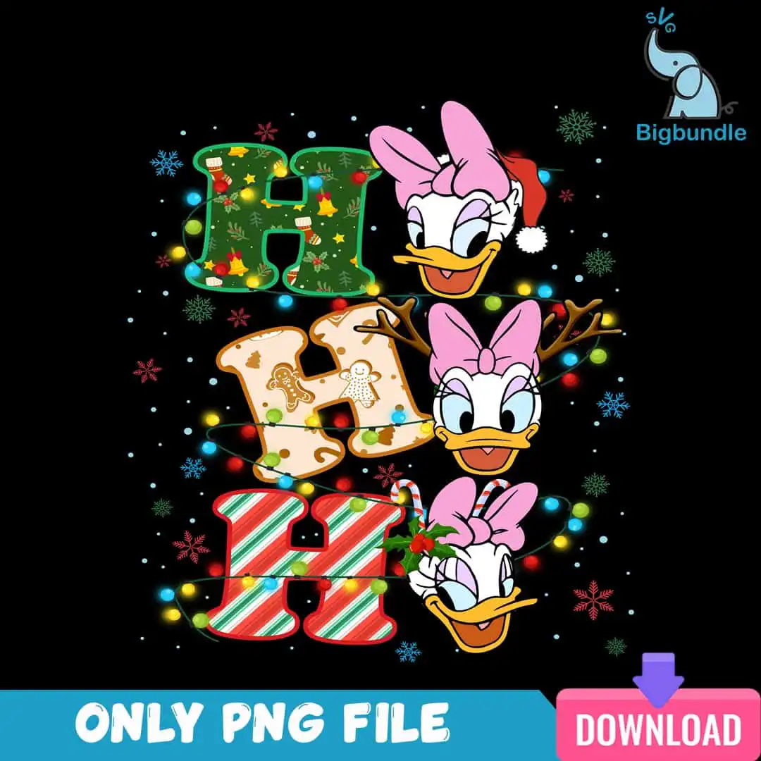 Ho Ho Ho Daisy Duck PNG