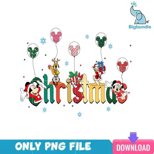 Disney Christmas Balloon PNG