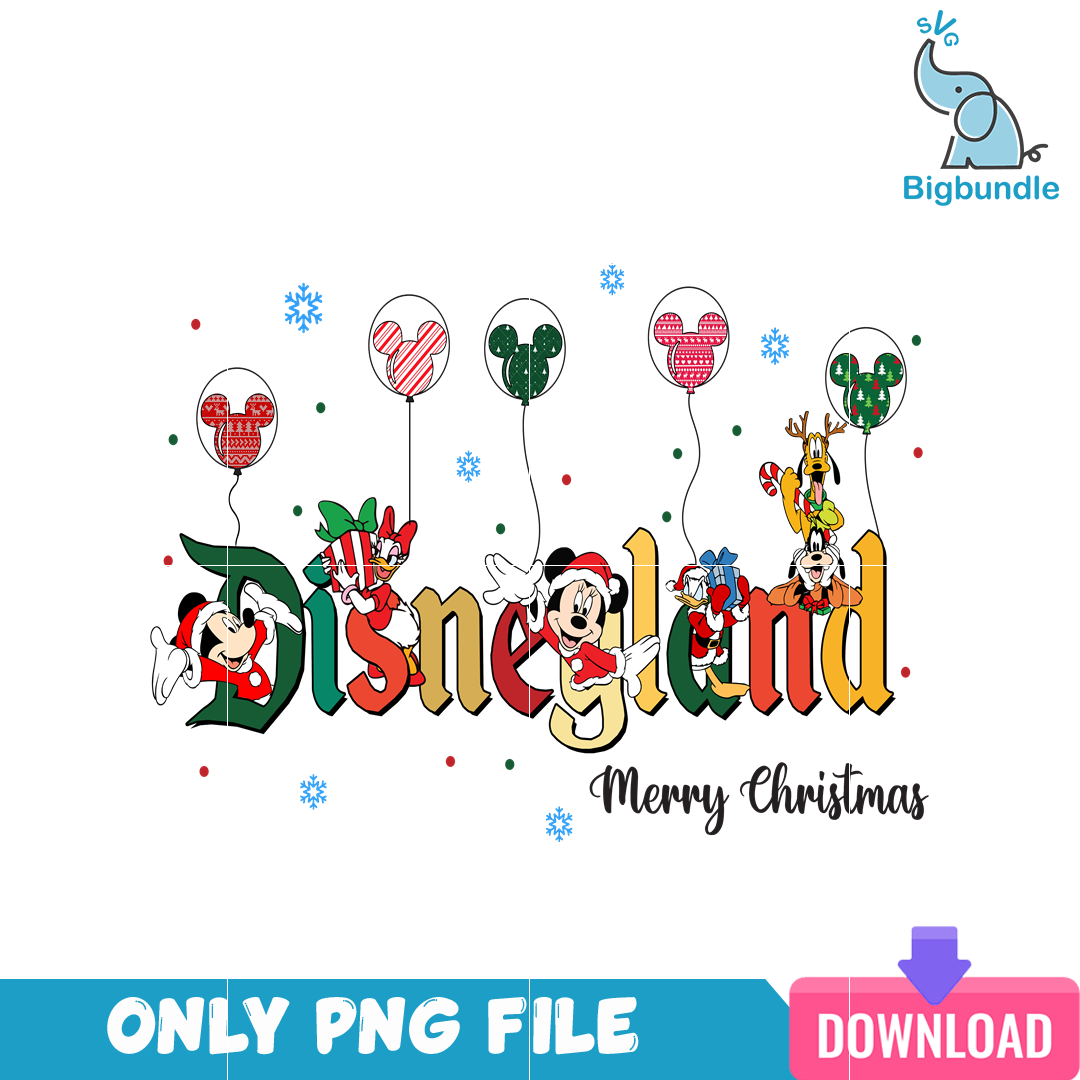Happy Disneyland Merry Christmas PNG