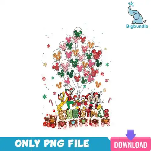 Disney Christmas Balloon PNG